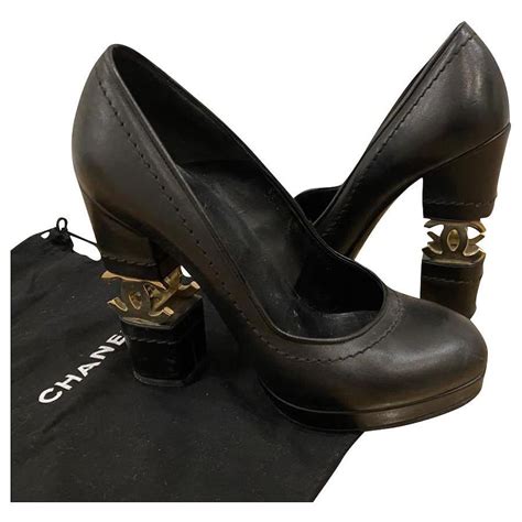 chanel heels black|Chanel heels price.